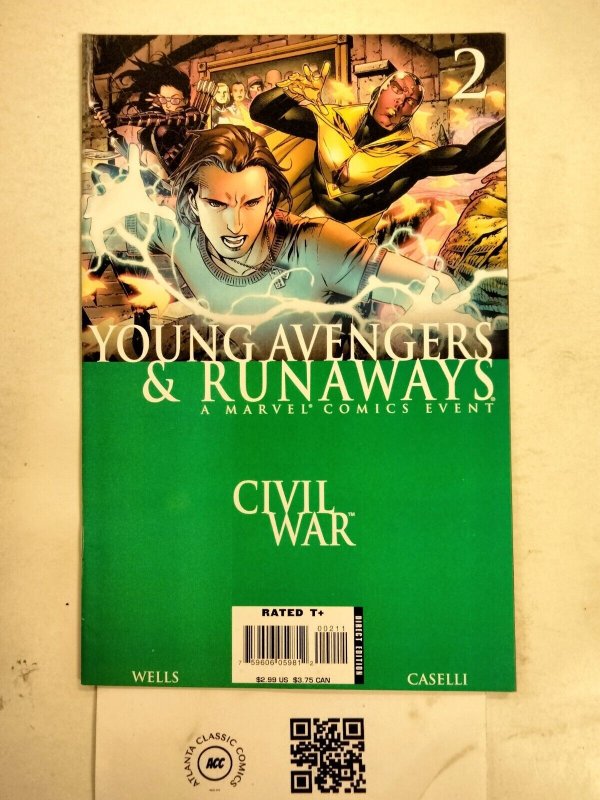 Civil War Young Avengers and Runaways #2 VF-NM Marvel Comics comic book 7 JW65