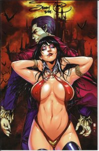 VAMPIRELLA/DRACLA  UNHOLY #1 VIRGIN VARIANT SIGNED BY CLARK DYNAMITE 2022 EB200