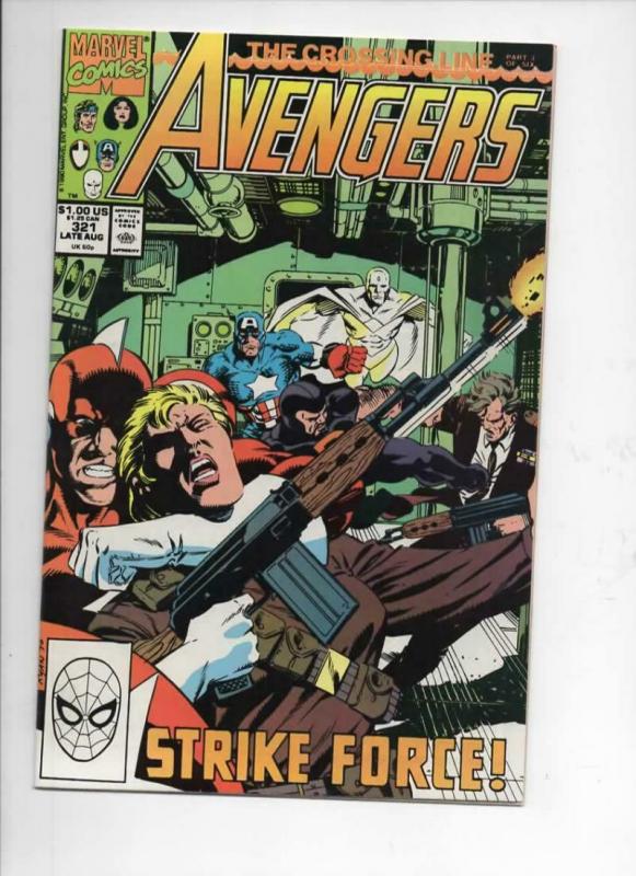 AVENGERS #321, VF/NM, Captain America, Crossing Line, 1963 1990, more Marvel in