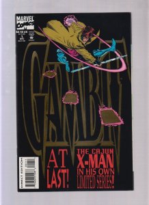 Gambit #1 - 1st Solo series - Lee Weeks Cover (8.5/9.0) 1993
