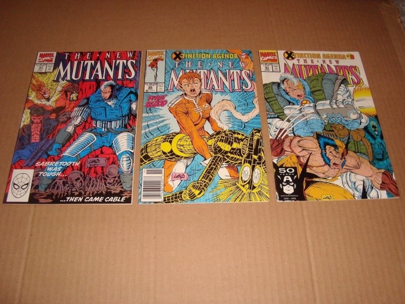 NEW MUTANTS LOT OF 9 (1988-1991) FREE SHIPPING