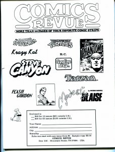 Comics Revue #81 1992-Gasoline Alley-Flash Gordon-Modesty Blaise-Krazy Kat-VF 