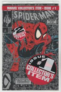 Spider-Man Black Bagged #1 (Aug-90) NM Super-High-Grade Spider-Man