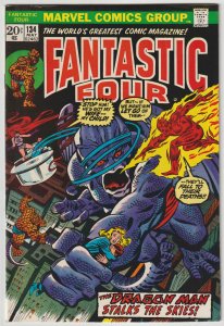 Fantastic Four #134 (May 1973, Marvel), FN-VFN (7.0), Dragon Man appearance