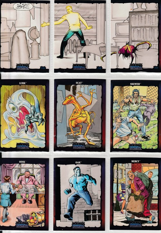 Dark Dominion # 0 Trading Cards  Rare Steve Ditko painted art ! 81 Cards !