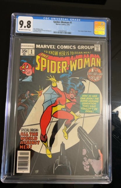 Spider-Woman #1 (1978) CGC 9.8 OW to WHITE
