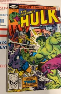 The Incredible Hulk #255 (1981) VS mighty Thor
