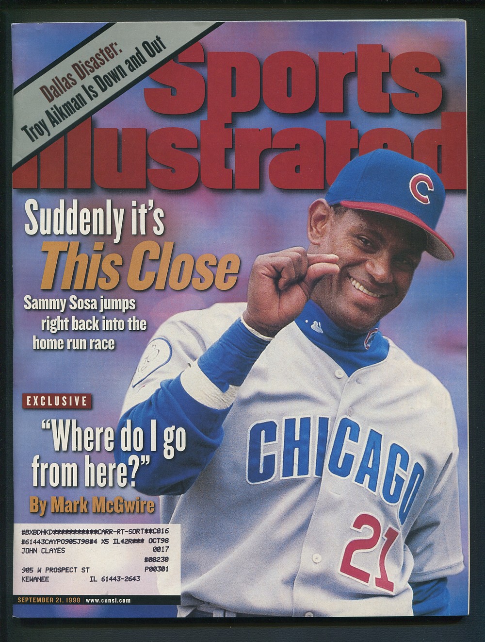 Sammy Sosa: Sports Illustrated's best photos through the years