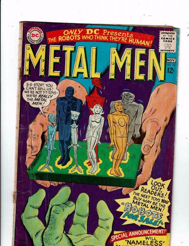 Lot Of 3 Metal Men DC Comic Books # 15 VG/FN 16 VG 20 VG Silver Age Series J148