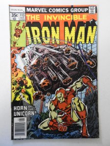 Iron Man #113 (1978) VG Condition moisture stain