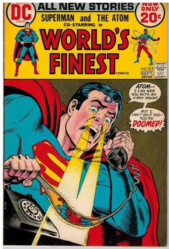 WORLDS FINEST 213 VF-NM Sept. 1972 COMICS BOOK