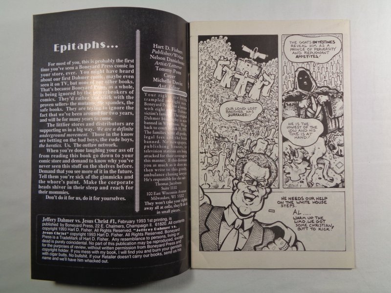 Jeffrey Dahmer vs Jesus Christ #1 Boneyard Press 1993