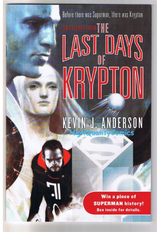 LAST DAYS of KRYPTON, Preview, Promo, Anderson,2007, NM, more promos in store