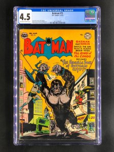 Batman #75 CGC 4.5 VG+ (1953) OW-White Pages