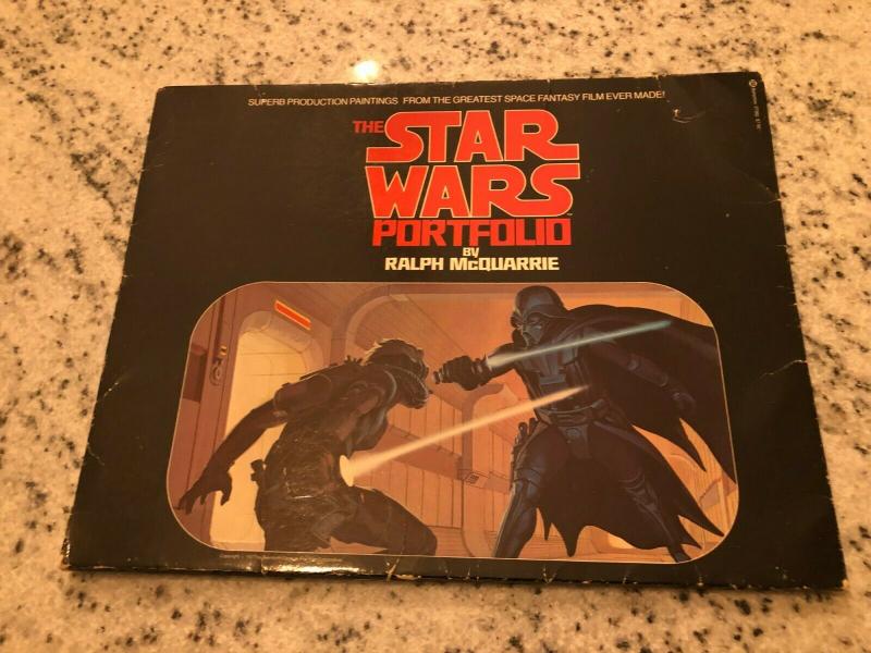 The Star Wars Portfolio By Ralph McQuarrie 1977 Print Set Production Paint JF30