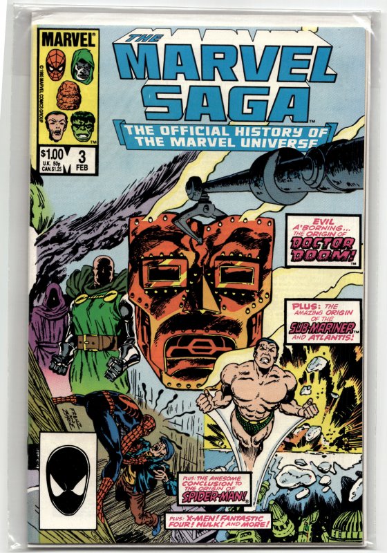 The Marvel Saga The Official History of the Marvel Universe #3 (1986) Marvel ...