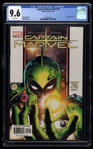Captain Marvel #16 CGC NM+ 9.6 White Pages 1st Phyla-Vell!