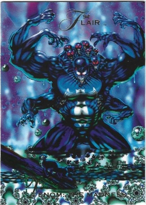 1994 Flair Marvel Card #130 Venom: The Madness