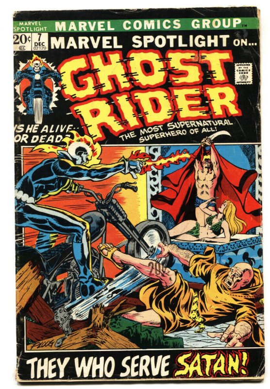 Marvel Spotlight #7 1972- GHOST RIDER- Mike Ploog VG