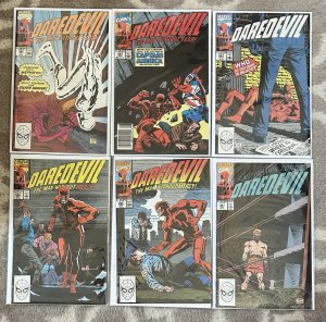 Daredevil #282,283,284,285,286,287 1990 Lot Marvel Comics