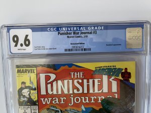 Punisher War Journal #3 CGC 9.6 - Newsstand - Daredevil App (1989)