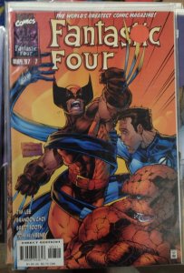 Fantastic Four  # 7  (423 legacy)  1997  MARVEL disney jim lee  HEROES REBORN