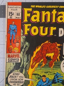 Fantastic Four #98 ?-Story Title: Mystery On The Moon (Marvel Comics May 1970)