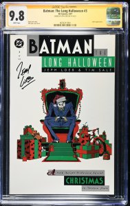 Btaman The Long Halloween (1997) # 3 (CGC 9.8 SS) Signed Jeph Loeb *Census = 11