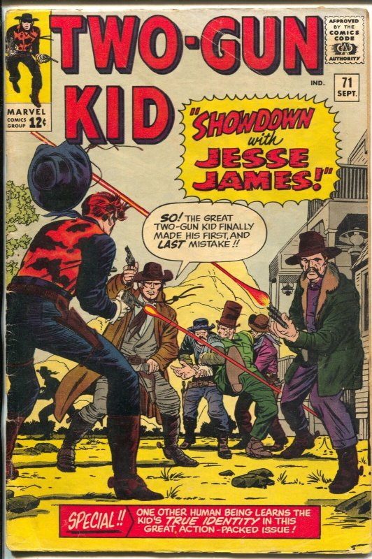 Two-Gun Kid  #71 1964-Marvel-Jack Kirby-Jesse James-VG