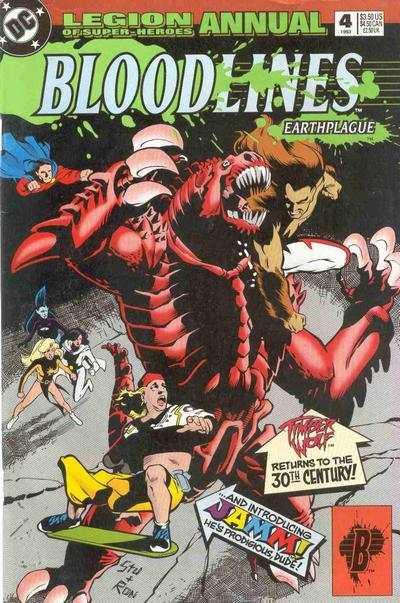 Legion of Super-Heroes (1989 series) Annual #4, VF+ (Stock photo)