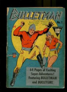 BULLETMAN 1-1941-BULLETGIRL-SILVER METALIC COVER G