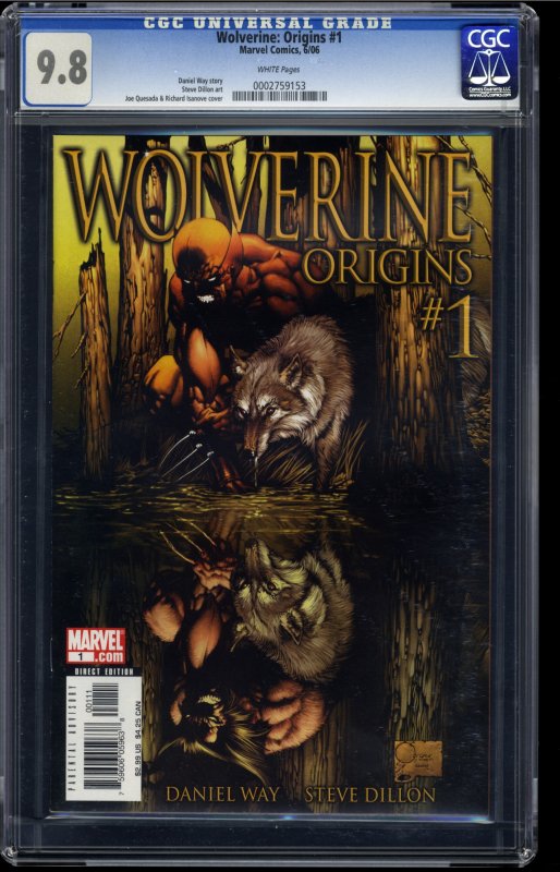 Wolverine: Origins #1 CGC NM/M 9.8 White Pages