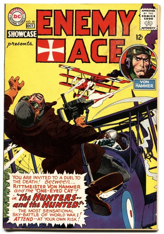 SHOWCASE #58 1965-DC-ENEMY ACE-SILVER-AGE