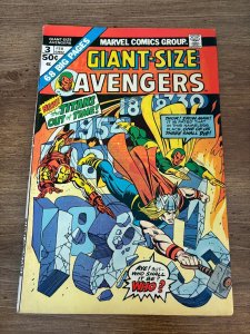 Giant-Size Avengers # 3 FN/VF Marvel Comic Book Hulk Thor Iron Man 13 J370
