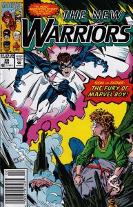 The New Warriors #20 Newsstand Cover Marvel
