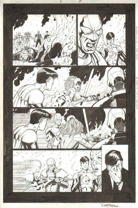 Order #1 p.9 - Anthem, Avona, Maul, Calamity & Heavy - '07 art by Barry Kitson