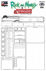 Rick & Morty vs D&D II Painscape #1 1:15 Character Variant Oni Press 2019 EB105