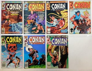 Conan Barbarian Lot 7 #119, 121, 122, 135, 161, 175, 183 1981 Marvel Comics