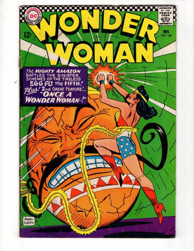 Wonder Woman #166 (1966)  Ramona Fradon Silver Age DC