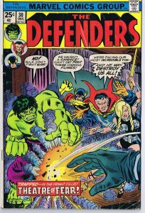 Defenders #30 ORIGINAL Vintage 1975 Marvel Comics Hulk Dr Strange 