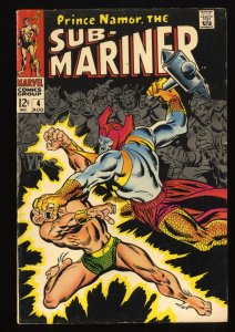 Sub-Mariner #4 VG+ 4.5 Marvel Comics