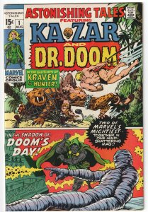 Astonishing Tales #1 (1970) Ka-Zar and Doctor Doom stories
