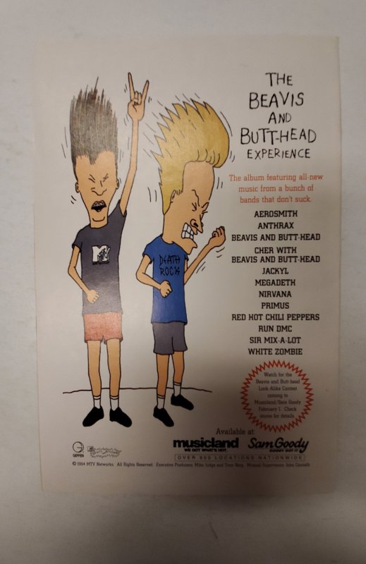 Beavis & Butt-Head #1 (1994) NM Marvel Comic Book J680