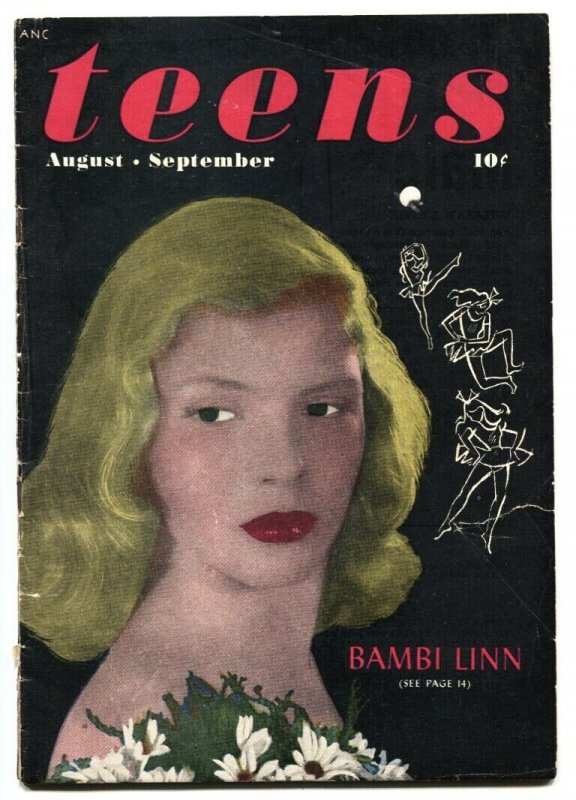 Keen Teens #6 1946 ME-Bambi Linn-Interracial kiss-RARE comic book