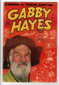 Gabby Hayes Adventure Comics #1 (Dec-53) VG Affordable-Grade Gabby Hayes