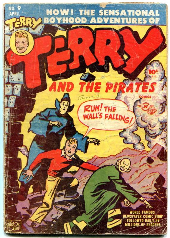 Terry and the Pirates #9 1948- Milton Caniff- Golden Age restored GOOD