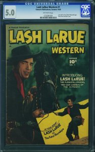 Lash Larue Western #1 (1949) CGC 5.0 VGF