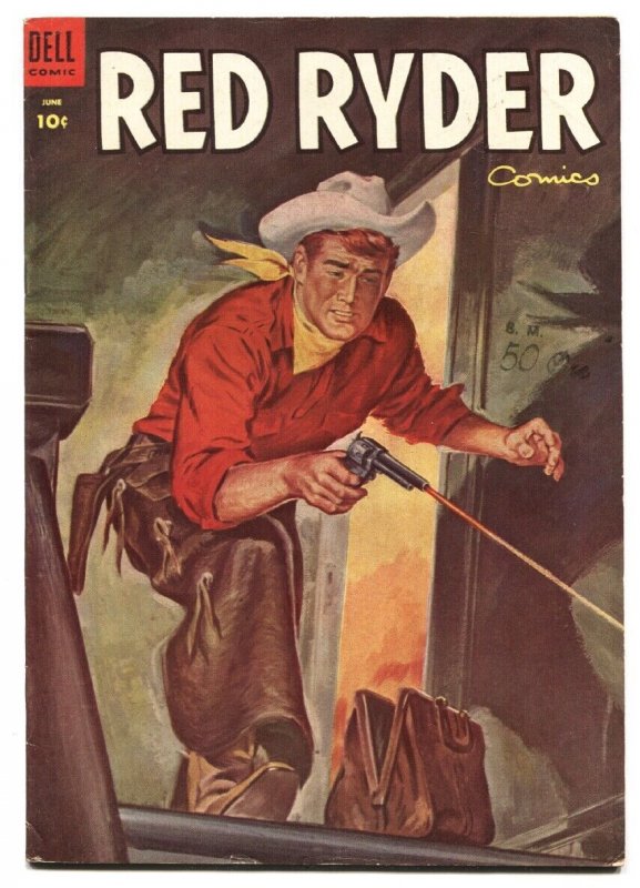 RED RYDER COMICS #131 PAINTED COVER-1953 DELL VF-
