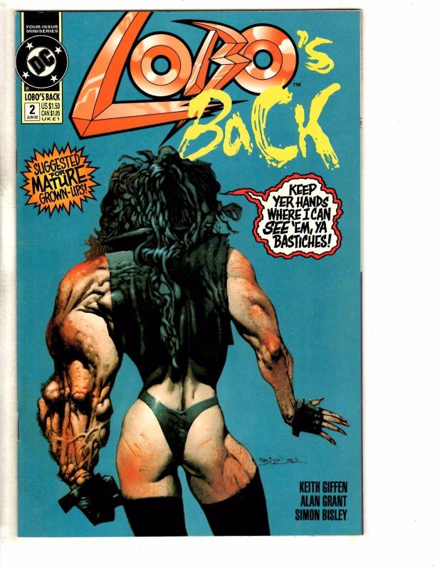 Lot Of 7 Lobo DC Comic Books # 1 2 3 4 + # 1 Special + Back # 1 2 Giffen J255