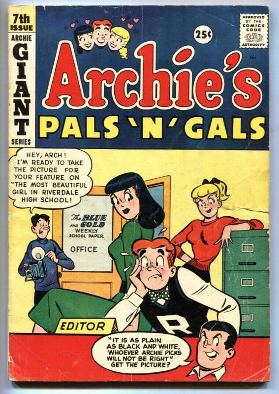 Archie's Pals 'n' Gals #7 1959-Archie-Betty & Veronica cover-VG